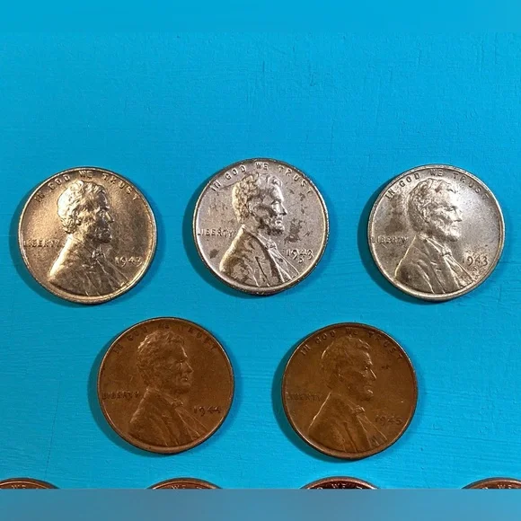 ⚫️ Vintage - All 3 Mints - 1943 Steel Pennies - War Time Wheaties - Collectible - Picture 9 of 15